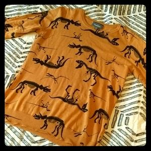 Modcloth Put It To Quirk Dinosaur Sweater